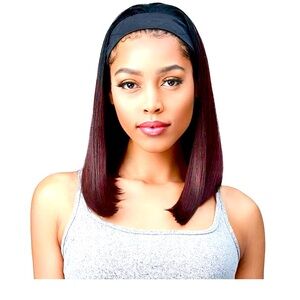 Bobbi Boss Premium Synthetic Wig M1005 MAVIS TIB/BUG  Headband - used once